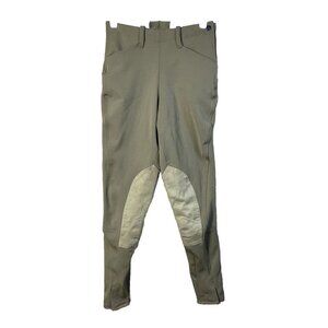 Vintage Tuff Rider Side Zip Horseback Riding Pants Breeches Size 24 Long Beige